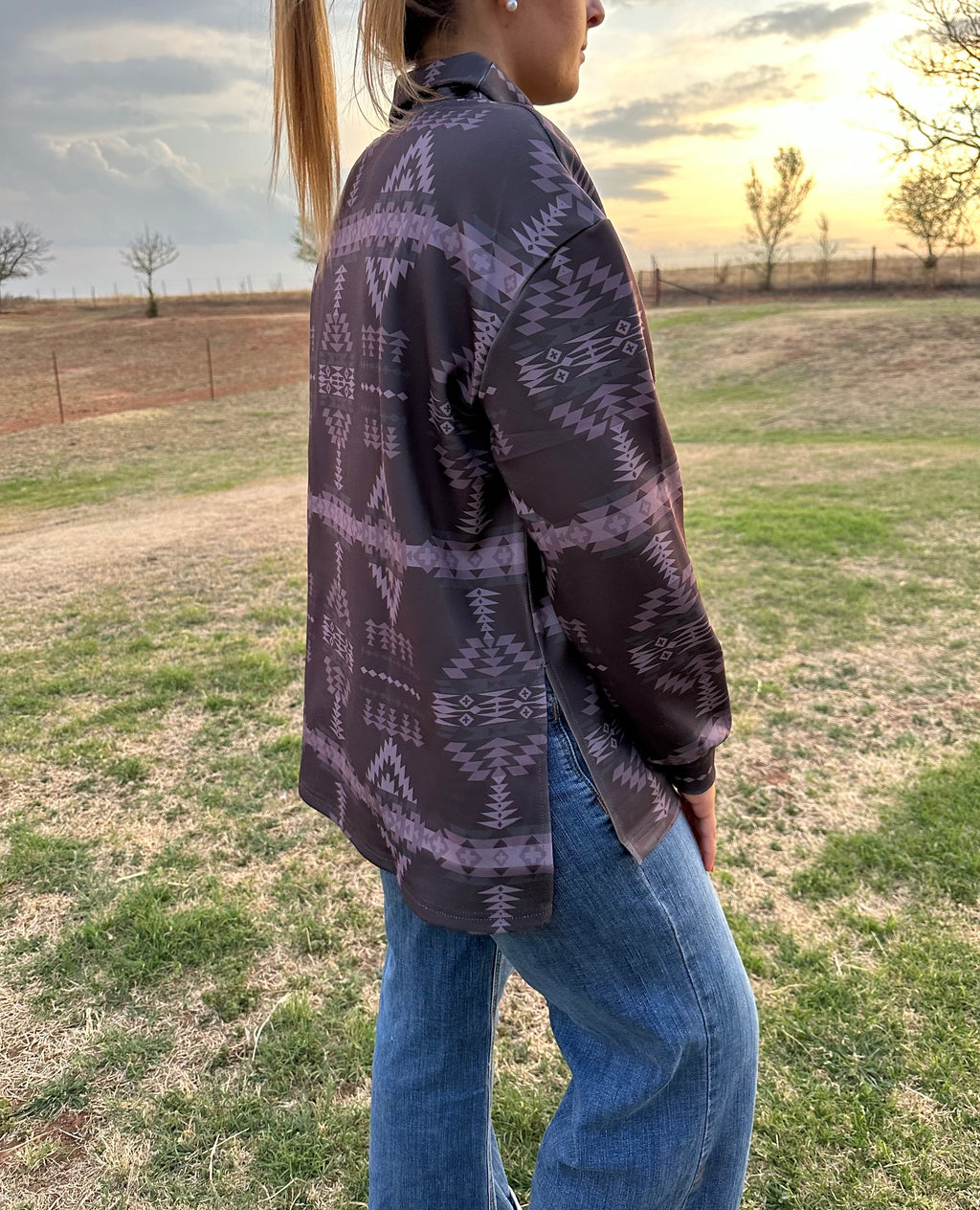Sterling Kreek pullover with turtleneck.
